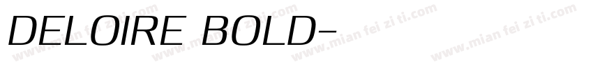 Deloire Bold字体转换